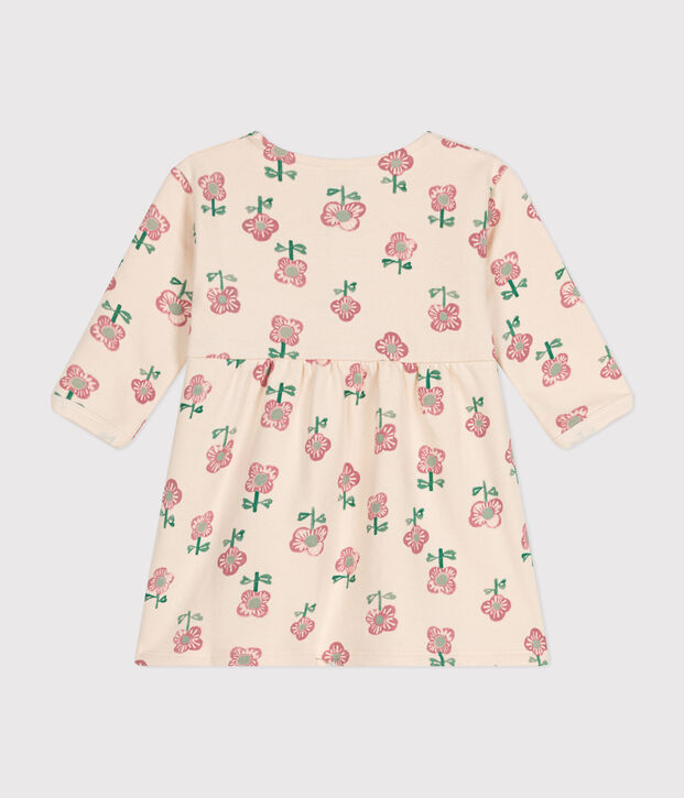 Babyjurkje met lange mouw ecru/geel