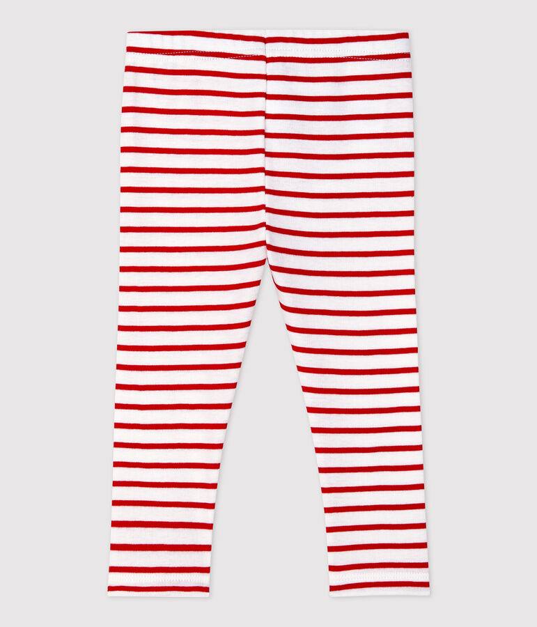 Katoenen babylegging. wit/rood