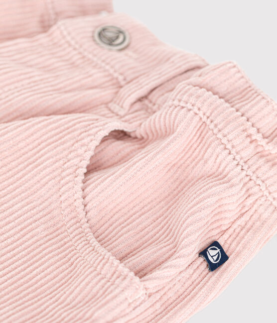 Fluwelen broek voor meisjes roze SALINE
