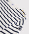 Katoenen marinetrui Dames wit MARSHMALLOW/blauw SMOKING