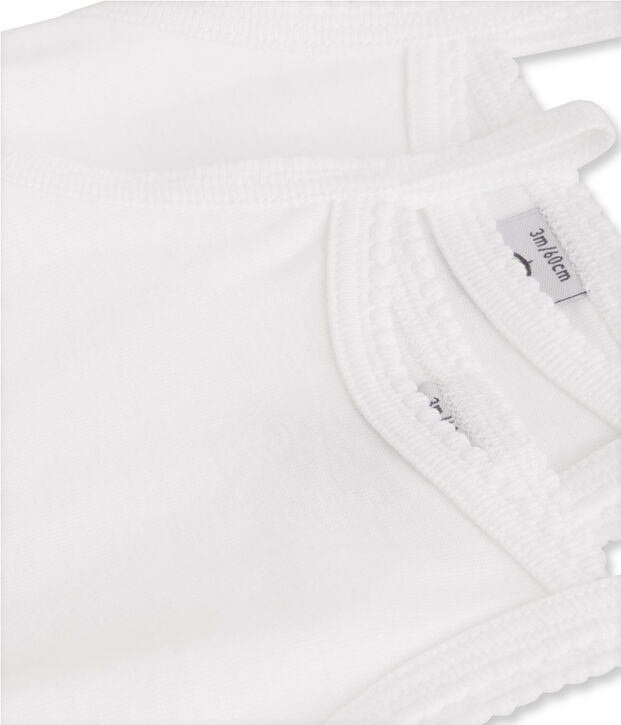 Duo rompertjes met bretels babymeisje multicouleur