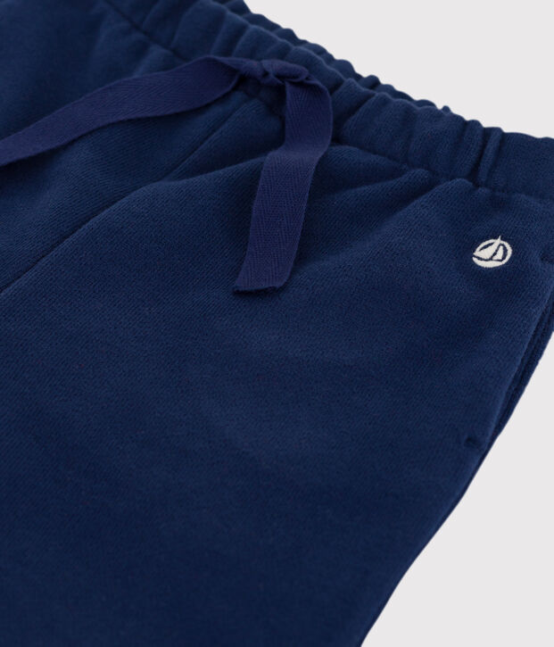 Pantalon b&eacute;b&eacute; en molleton bleu fonc&eacute;