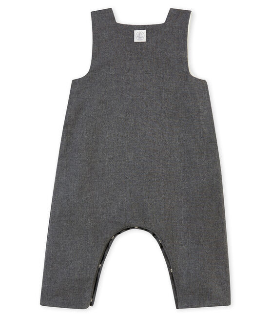 Salopette en flanelle bébé garçon gris SUBWAY CHINE