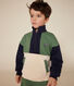 Sweatshirt van fleece met schipperskraag voor jongens