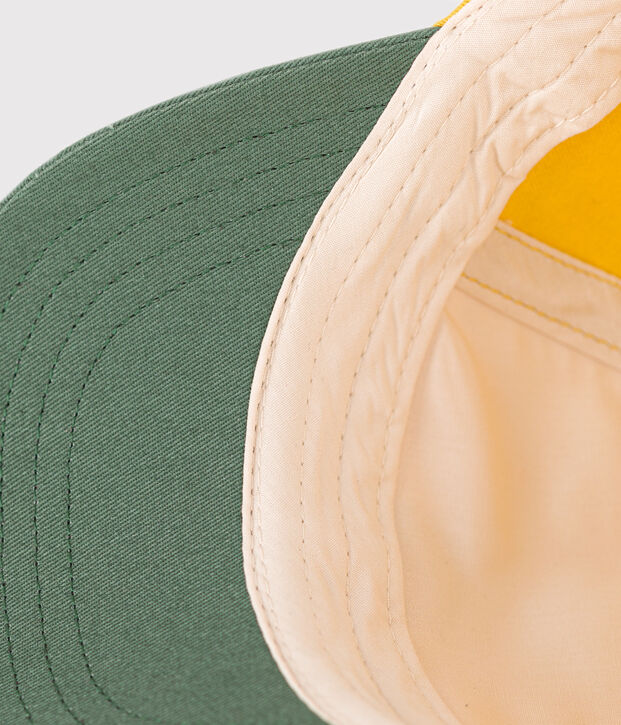 Katoenen babymuts geel/multicouleur