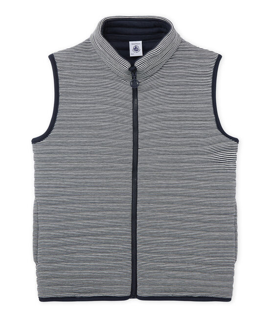 Doudoune sans manches garçon blauw SMOKING/wit LAIT