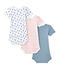 Lot de 3 bodies bébé garçon manches courtes blanc LOT