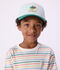 Katoenen pet voor kinderen blauw/multicouleur