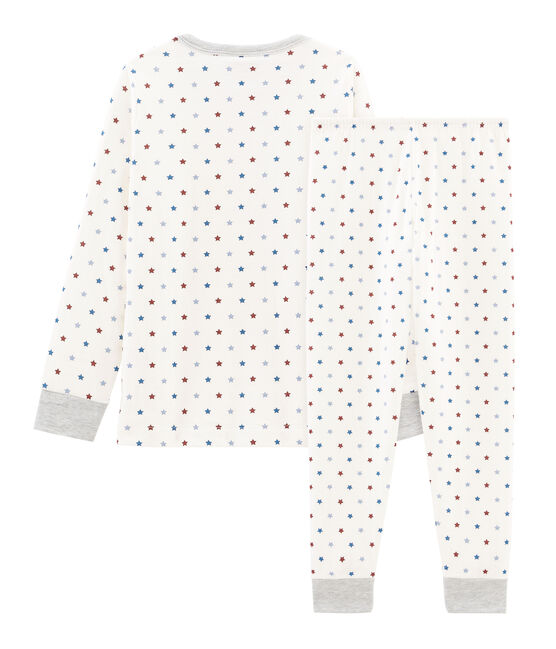 Jongenspyjama van tubic wit MARSHMALLOW/wit MULTICO