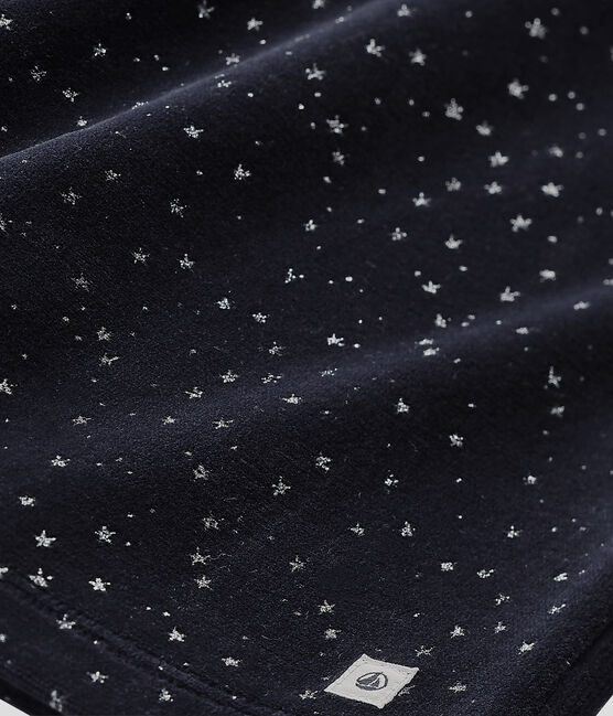 Pyjama fille en bouclette velours bleu SMOKING/gris ARGENT