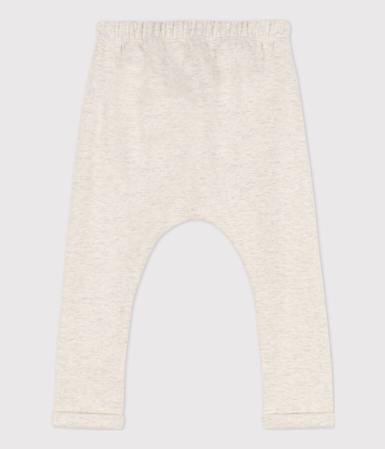 Broek in dikke jersey voor baby's beige