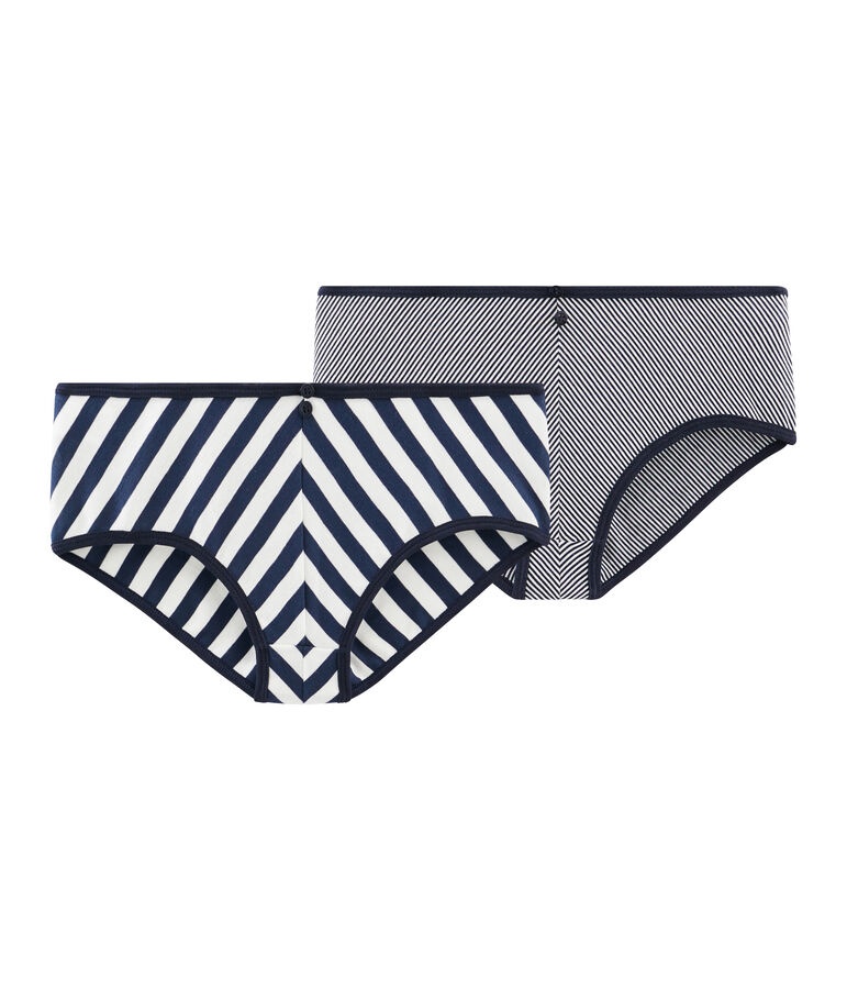 Lot de 2 culottes taille haute femme multicouleur