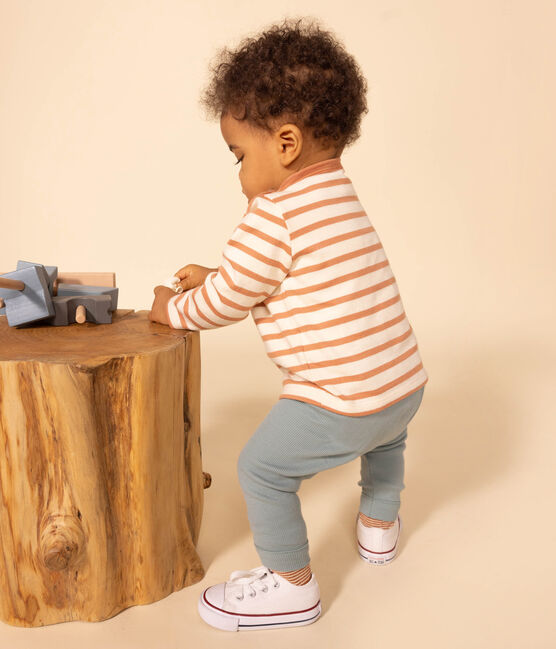 Katoenen legging voor baby's groen PAUL