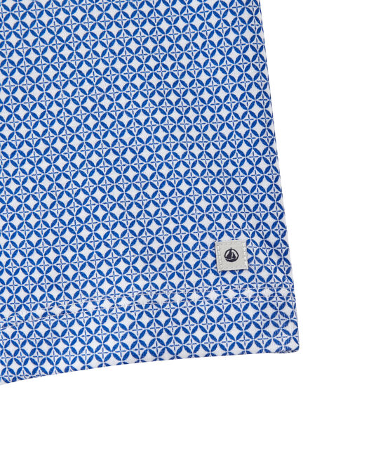 Pyjashort wit ECUME/blauw PERSE