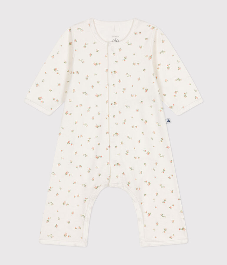 Bodyjama sans pieds en coton b&eacute;b&eacute; blanc/multicouleur