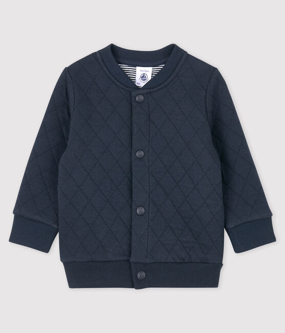 Cardigan en tubique bébé. bleu SMOKING