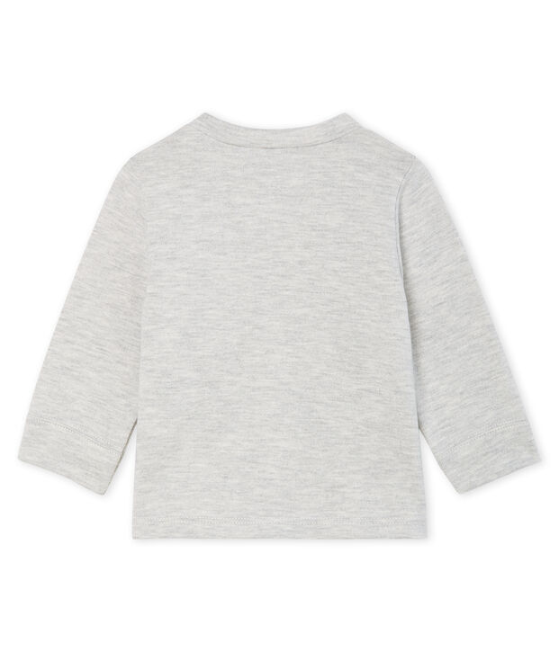 Tee shirt manches longues b&eacute;b&eacute; gar&ccedil;on gris
