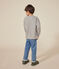 Tee-shirt manches longues en jersey fin enfant garçon gris CHATON CHINE