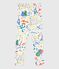 Legging van katoen met print voor kinderen wit/multicouleur