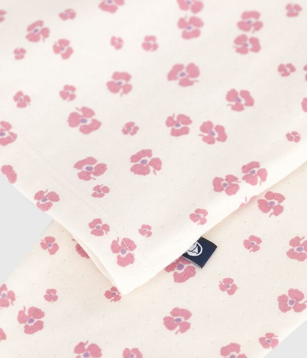 Katoenen cardigan met print voor kinderen ecru/multicouleur