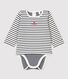 Body marinière bébé en coton biologique