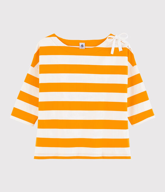 Marinière Dames geel TEHONI/wit MARSHMALLOW