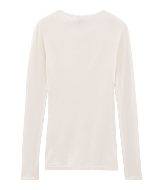 Warm damesshirt wit MARSHMALLOW
