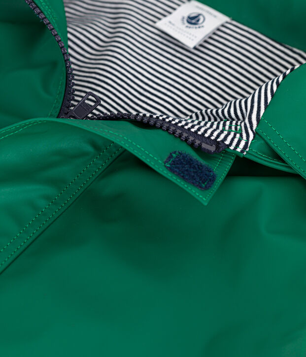 iconische kinderregenjas groen