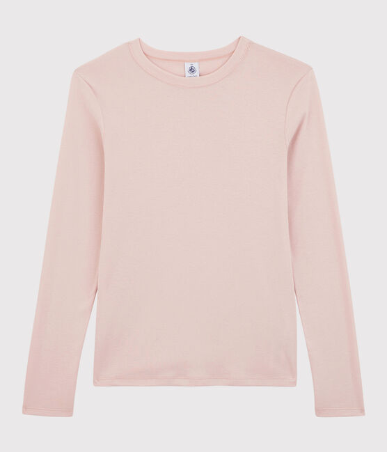T-shirt col rond iconique en coton Femme rose GLOVE