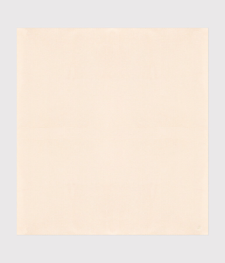 Couverture en tricot &eacute;cru