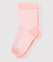 Set van babysokken. roze MINOIS/wit MARSHMALLOW