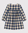 Robe manches longues en flanelle de coton à carreaux enfant fille INCOGNITO/ AVALANCHE