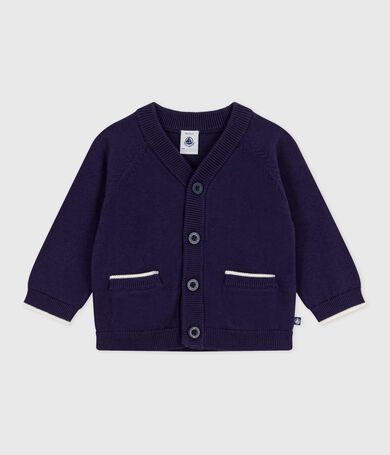 Effen katoenen cardigan vest met knopen