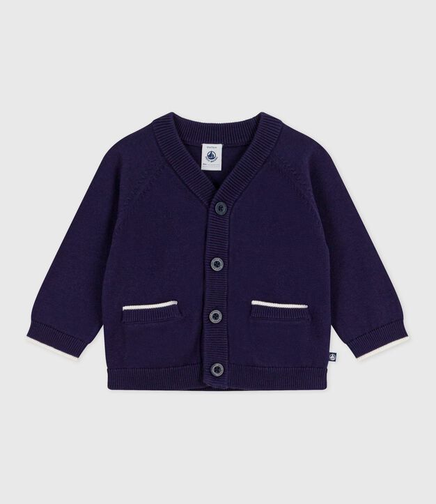Effen katoenen cardigan vest met knopen SOIR
