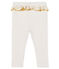 Legging met ruche babymeisje wit MARSHMALLOW/geel OR