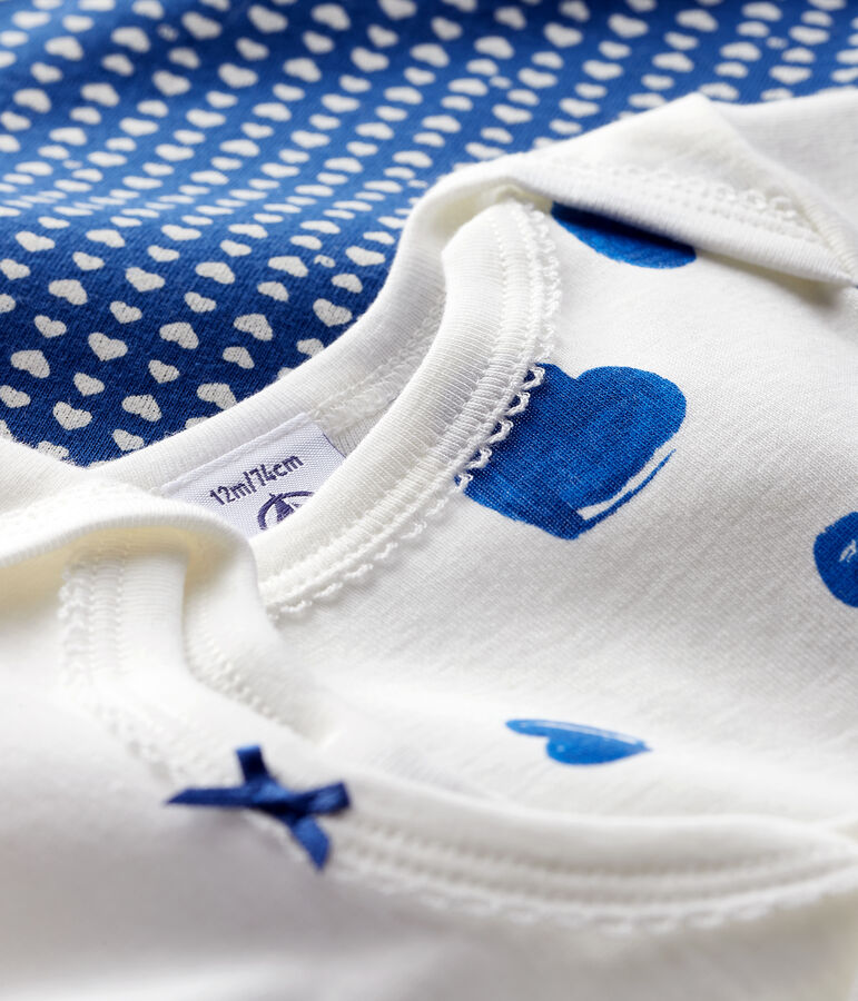 Lot de 3 bodies manches courtes b&eacute;b&eacute; fille variante 1