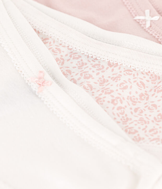 Set van 3 katoenen slips met hoge taille voor kinderen multicouleur