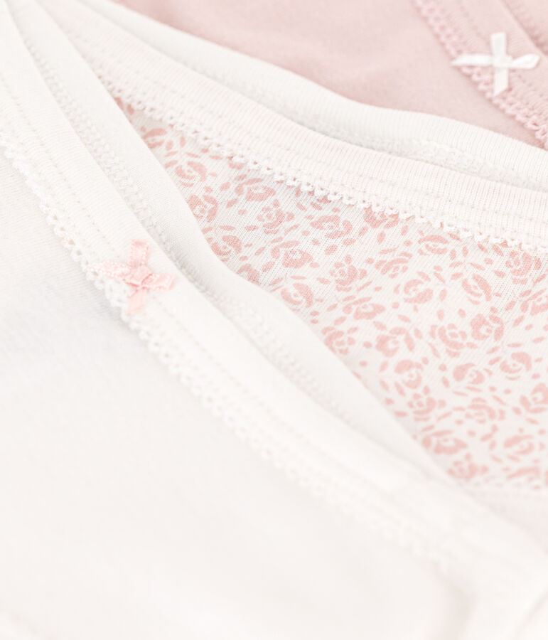 Lot de 3 culottes taille haute en coton enfant multicouleur