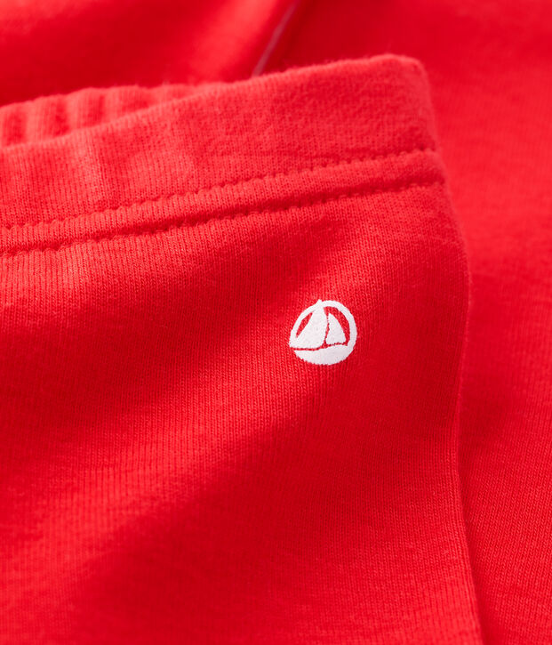 Legging en coton bio b&eacute;b&eacute; rouge