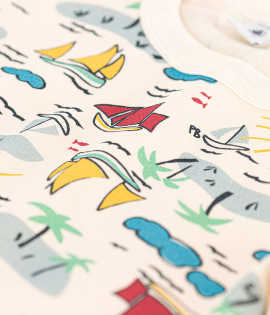 Tee-shirt imprimé manches courtes enfant garçon blanc AVALANCHE/ MULTICO