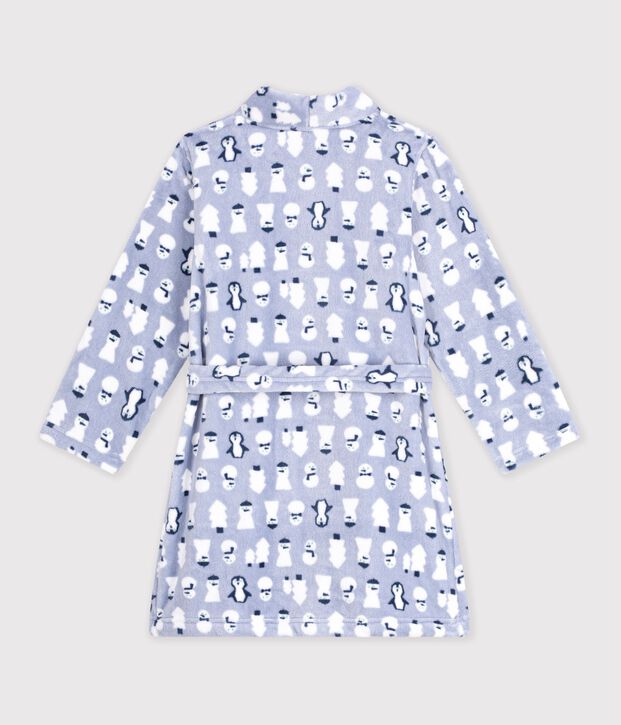 Kamerjas van fleece met print voor kinderen blauw/multicouleur