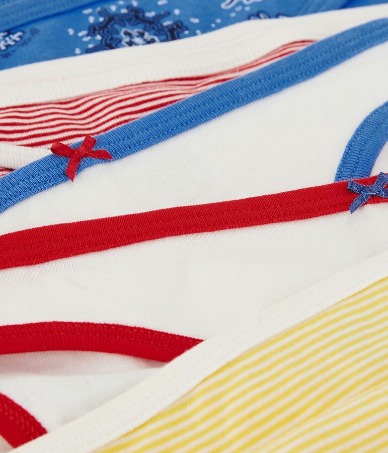 Set van 5 damesslipjes in biokatoen multicouleur