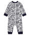 Combinaison longue bébé garçon Jean Jullien blanc MARSHMALLOW/ DASH