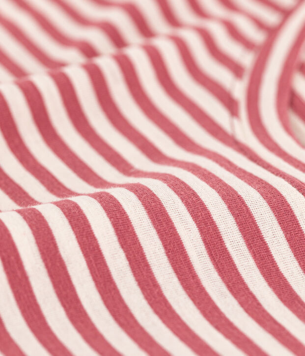 LE DROIT, katoenen T-shirt voor dames met ronde hals roze/ecru