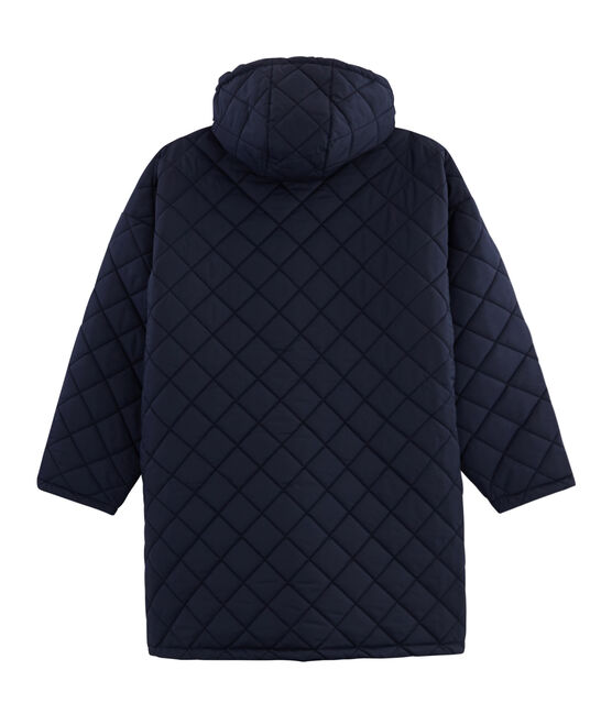 Lang warm windjack gemixt blauw SMOKING