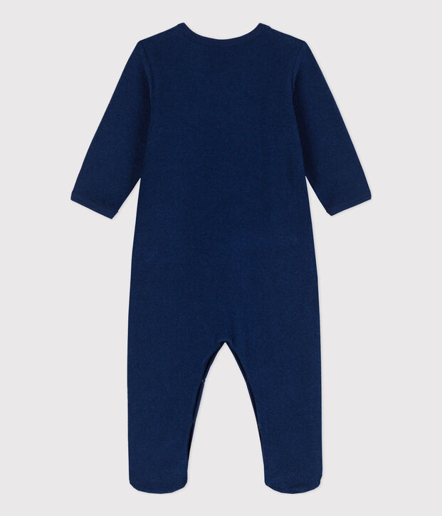 Pyjama in badstof voor baby's blauw