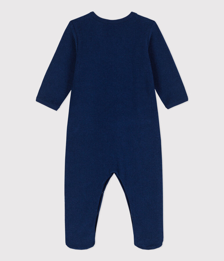 Pyjama in badstof voor baby's blauw