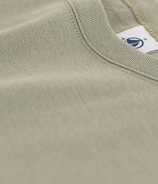 L'ICONIQUE, dames-T-shirt met ronde hals in katoen groen