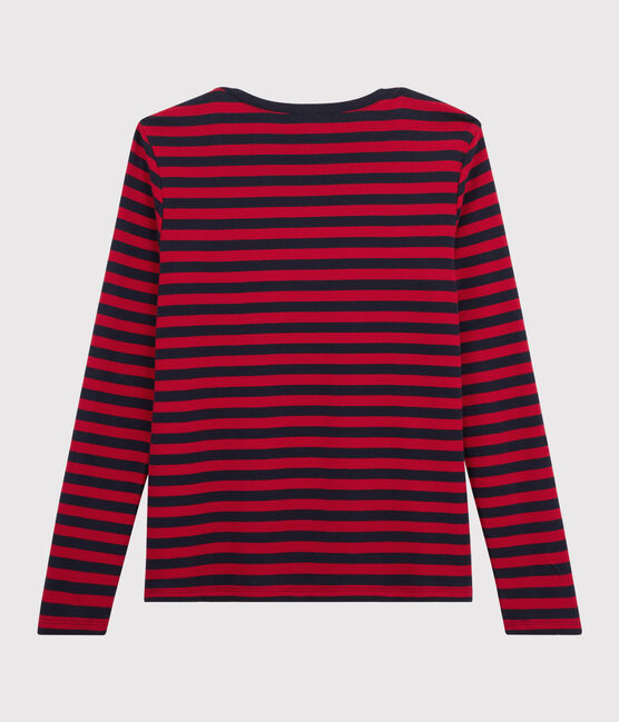 T-shirt rayé Femme bleu SMOKING/rouge TERKUIT
