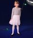 Robe en tubique et tulle enfant fille